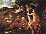 Nicolas Poussin Canvas Paintings - Apollo and Daphne
